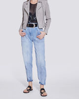 ASHLEY SUEDE LEATHER BIKER JACKET  image number null